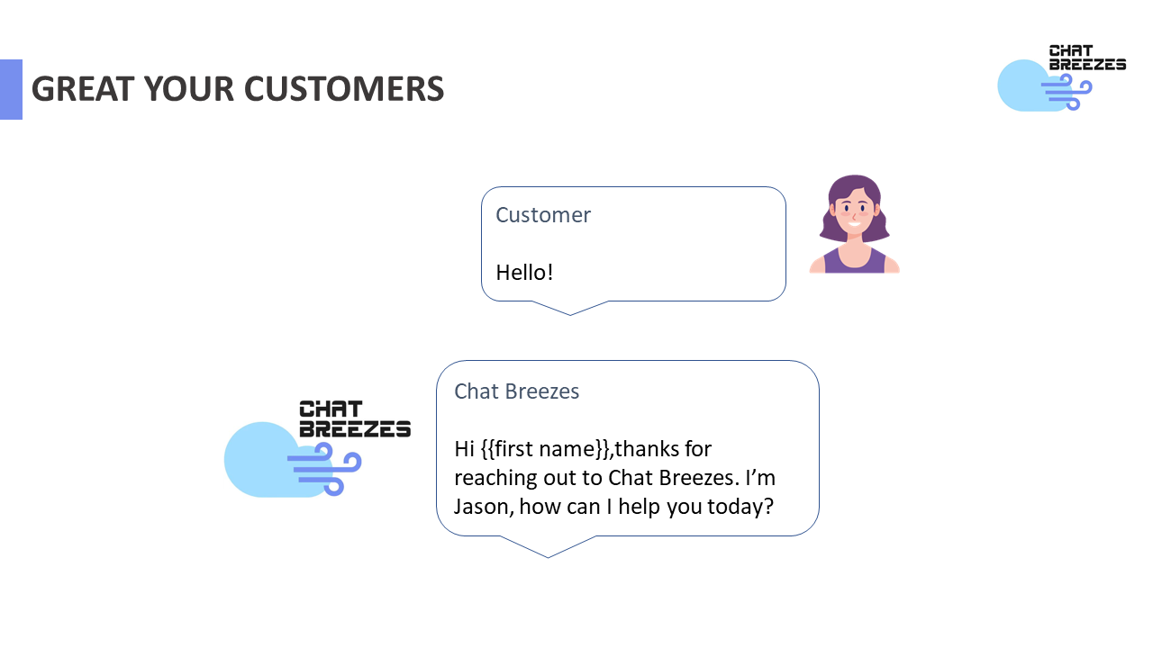 Customer service templates: Greet your customers